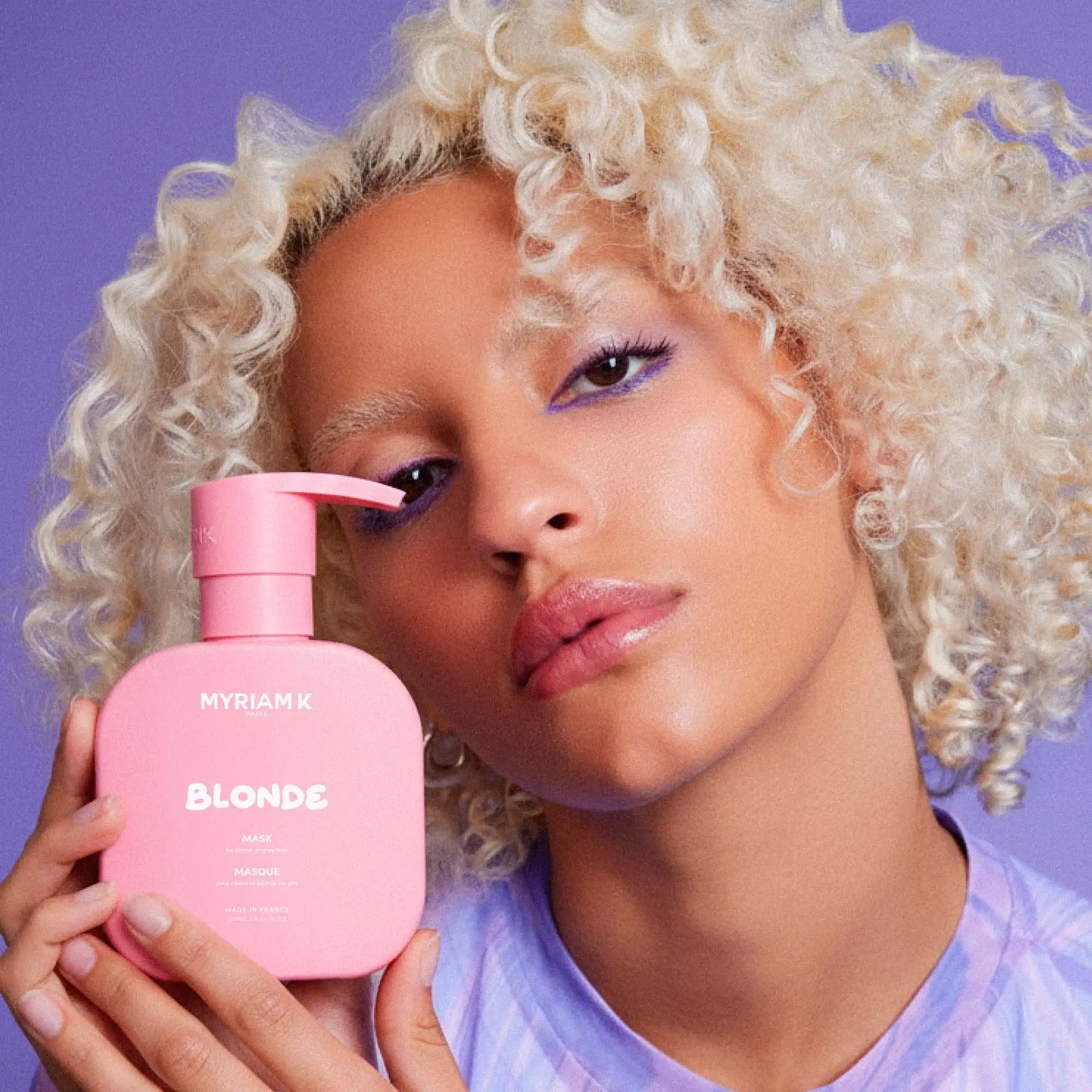 Masque violet cheveux - Blonde - Image 3