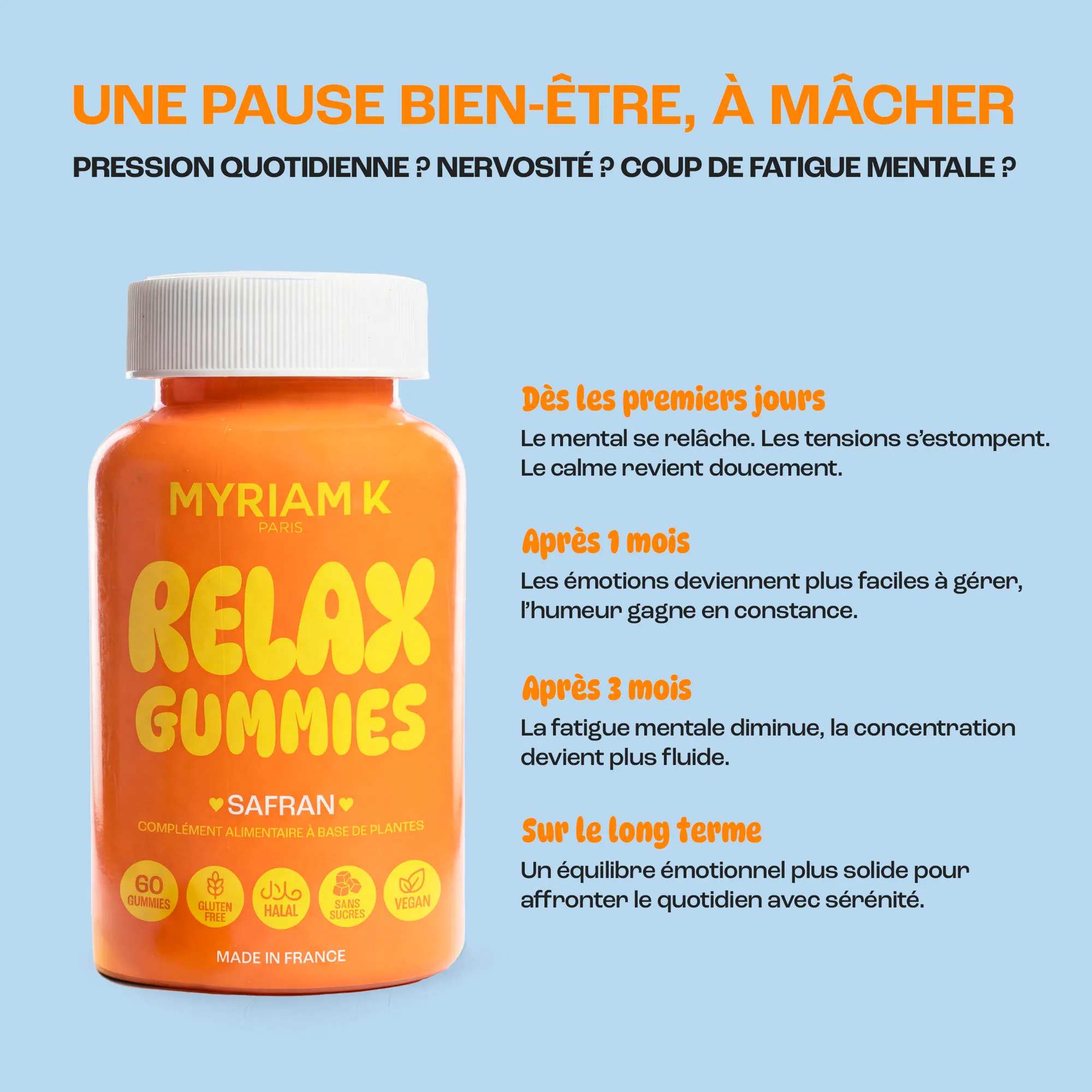 Gummies ANTI-STRESS au Safran - Image 3