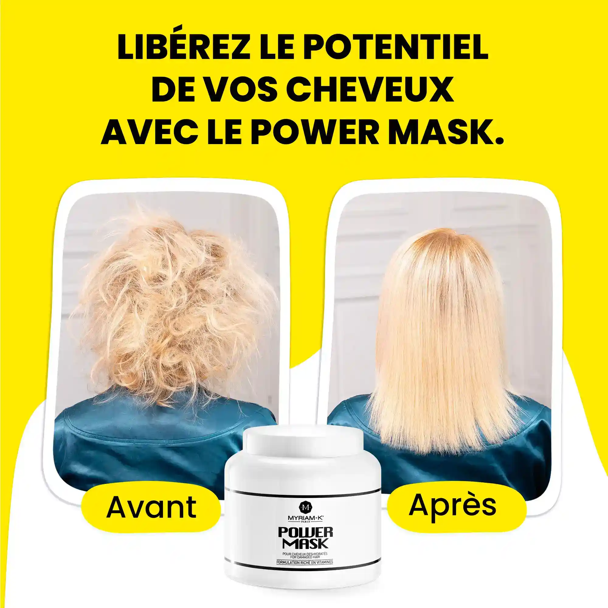Masque fortifiant cheveux - Power Mask - Anabolisant Capillaire - Image 4
