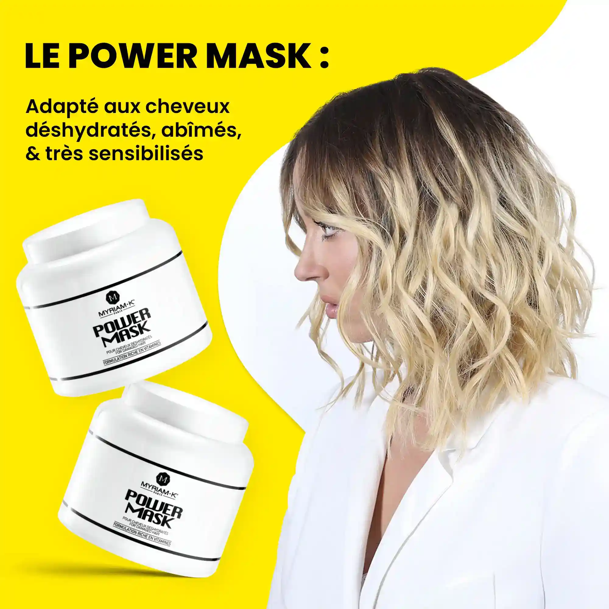 Masque fortifiant cheveux - Power Mask - Anabolisant Capillaire - Image 6